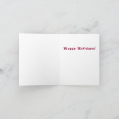 Carte de voeux de vacances de pingouin (Intérieur)