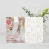 Carte de vœux de vacances | Delicate Joy (Debout devant)