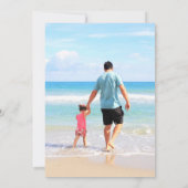 Carte de Vœux de Vacances d'Été Personnalisée avec (Dos)