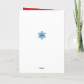 Carte de voeux de vacances d'hiver (Dos)