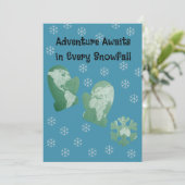 Carte de vœux de vacances d'hiver Wanderlust (Debout devant)