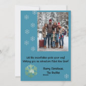 Carte de vœux de vacances d'hiver Wanderlust (Dos)