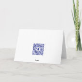 Carte de vœux de vacances d'illustration d'hiver (Dos)