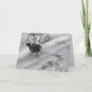 Carte de voeux de vacances Doberman Holiday Bliss