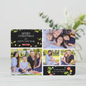 Carte de vœux de vacances en collage (Debout devant)