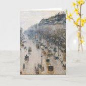 Carte de vœux de vacances française (Fleur jaune)