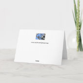 Carte de vœux de vacances Geai bleu (Dos)