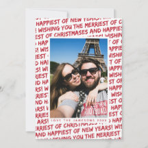 Carte de vœux de vacances *Graffiti de Noël*