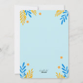 Carte de voeux de vacances Hanoukka Elements (Dos)