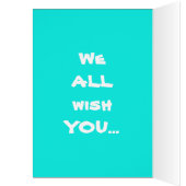 Carte de voeux de vacances Hula Palm (Intérieur (Gauche))
