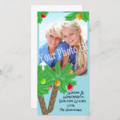 Carte de voeux de vacances Jolly Palm Trees (Devant / Derrière)