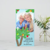 Carte de voeux de vacances Jolly Palm Trees (Debout devant)