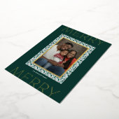 Carte de vœux de vacances Jours de fête de Merry H (Rotation)