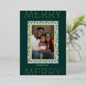 Carte de vœux de vacances Jours de Merry Holly (Pi (Debout devant)