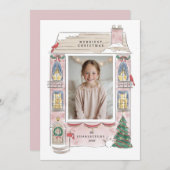 carte de vœux de vacances joyeuses à la maison (Devant / Derrière)