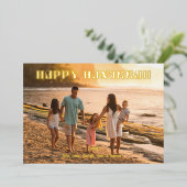 Carte de vœux de vacances Joyeux Hanukkah Photo de (Debout devant)