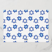 Carte de vœux de vacances Joyeux Hanukkah Photo de (Verso)