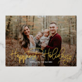 Carte de vœux de vacances la plus heureuse avec éc (Recto)