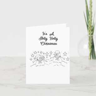 Carte de voeux de vacances : M. & Mme. Frosté