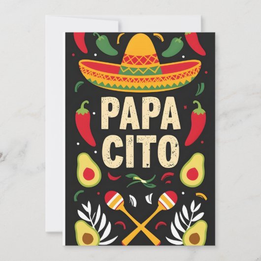 Carte de vœux de vacances Maracas mexicaines (Devant)