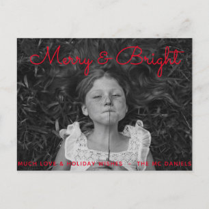 Carte de vœux de vacances Merry & Bright modifiabl