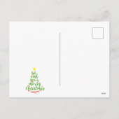 Carte de vœux de vacances Merry & Bright modifiabl (Dos)
