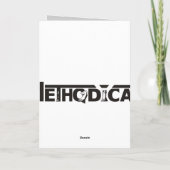 Carte de voeux de vacances méthodique (Dos)