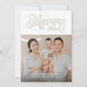 Carte de vœux de vacances moderne avec scintilleme (Devant)