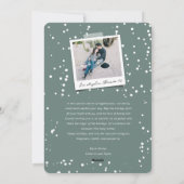 Carte de vœux de vacances moderne avec un script s (Dos)