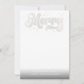 Carte de vœux de vacances Moderne Merry Shimmer (Devant)