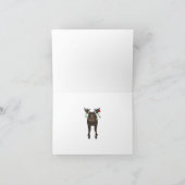 Carte de voeux de vacances Moose (Intérieur)