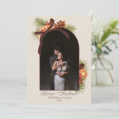 Carte de vœux de vacances Orange Citron et Cannell (Debout devant)