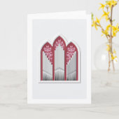 Carte de voeux de vacances - Orgue (Fleur jaune)