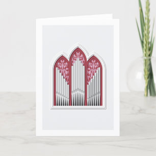 Carte de voeux de vacances - Orgue