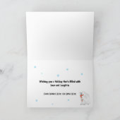 Carte de vœux de vacances Ours polaire et ourson (Intérieur)