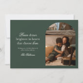 Carte de vœux de vacances Paix et Amour (Devant)