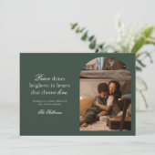 Carte de vœux de vacances Paix et Amour (Debout devant)