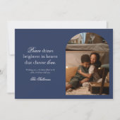 Carte de vœux de vacances Paix et Amour (Devant)