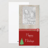 Carte de voeux de vacances photo (Devant / Derrière)