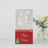 Carte de voeux de vacances photo (Debout devant)