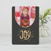 Carte de vœux de vacances photo vous souhaitant la (Debout devant)