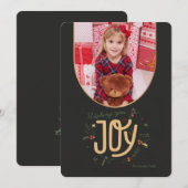 Carte de vœux de vacances photo vous souhaitant la (Devant / Derrière)