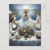 Carte de vœux de vacances plate de célébration de  (Devant)