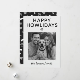 Carte de vœux de vacances pour chien Happy Howlida