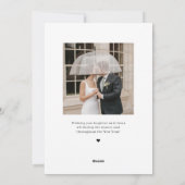 Carte de vœux de vacances pour couple marié (Dos)