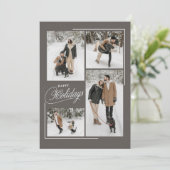 Carte de vœux de vacances pour couple romantique m (Debout devant)