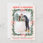 Carte de vœux de vacances pour jeunes mariés Joyeu (Devant)