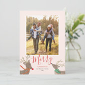 Carte de vœux de vacances Reindeer Games (Debout devant)