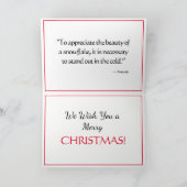 Carte de vœux de vacances Renard Rouge dans la Nei (Intérieur)