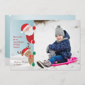 Carte de vœux de vacances Rien que pour voir (Devant / Derrière)